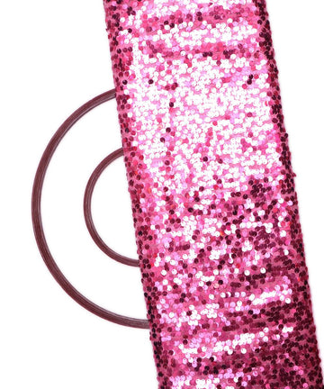 pink sequin net embroidery fabric 1